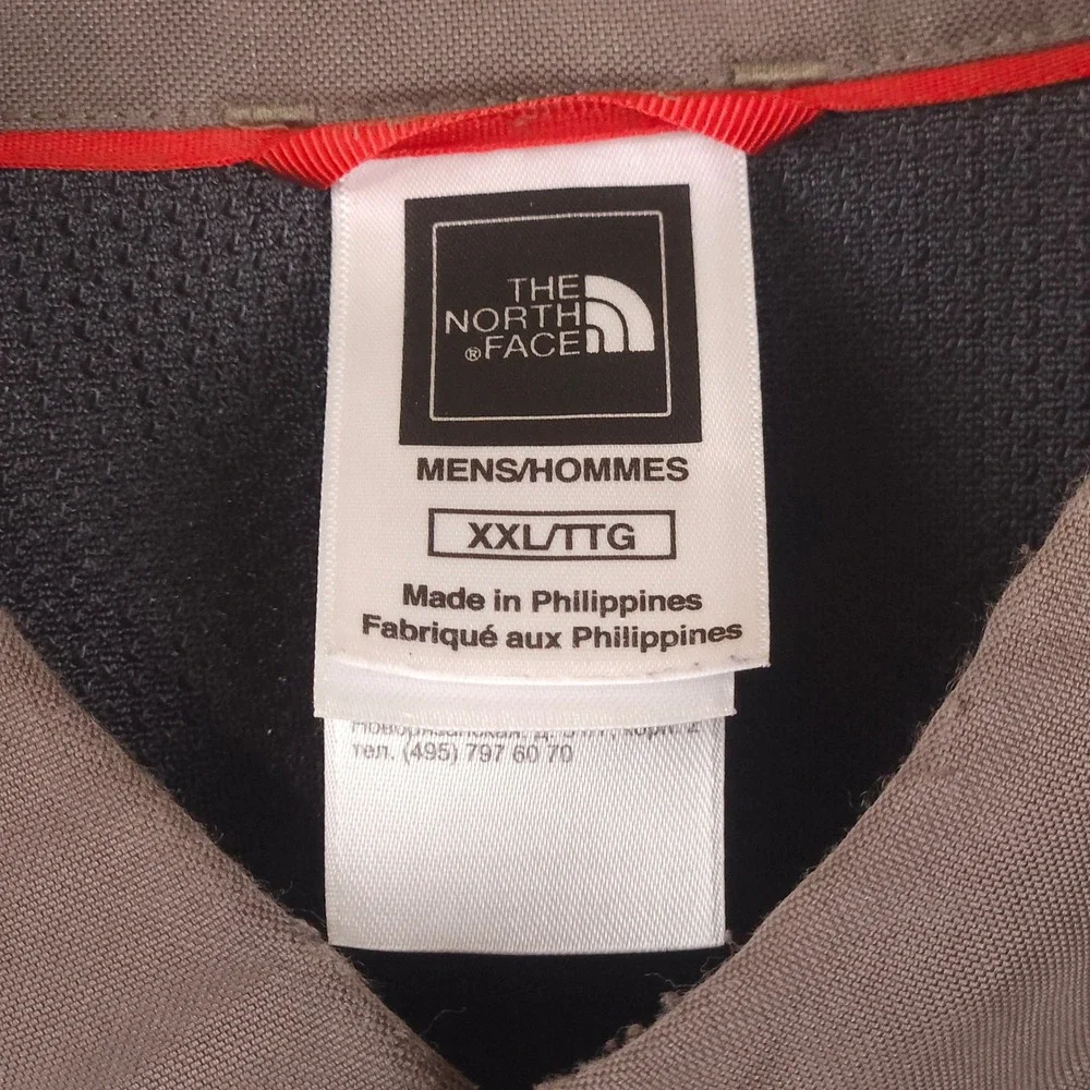 The North Face Tekware Shirt Men's XXL‎ Taupe Modal Blend Button Up Hike Outdoor